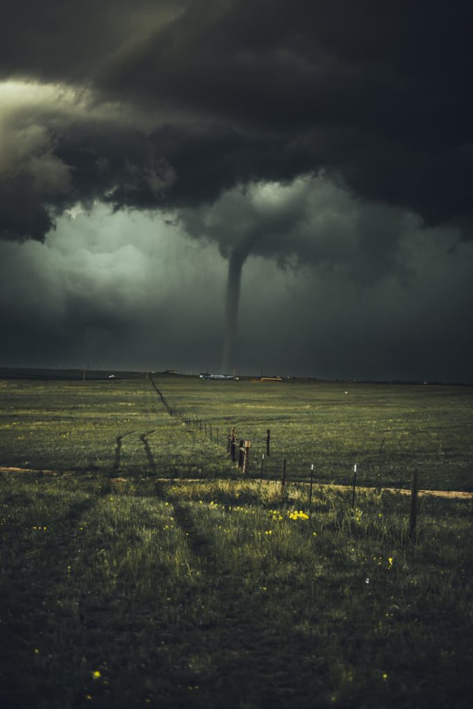 Stormy night | Asian therapist in Los Angeles, CA | trauma therapy in Los Angeles, CA | 91108 | 91006 Image of a field with a tornado starting. Experiencing trauma and PTSD can feel like an internal storm. Seeking help from PTSD treatment in Los Angeles, CA can help. 91108 | 91006
