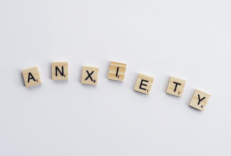 Anxiety spelled out with scrabble letters representing how many people struggle with anxiety and that New York City therapists have the ability to help clients deal, manage, and treatment anxiety and its symptoms.